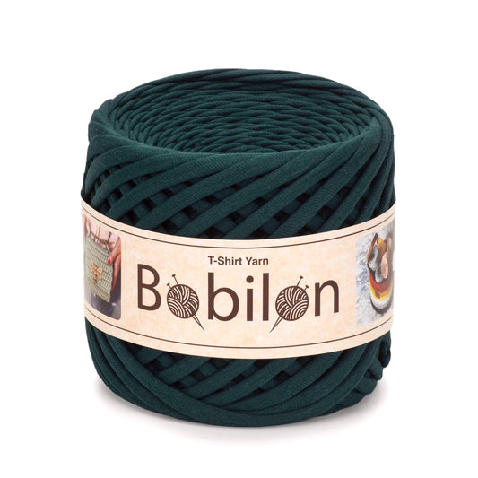 T-shirt yarn, Medium 7-9 mm, Ultramarine Green