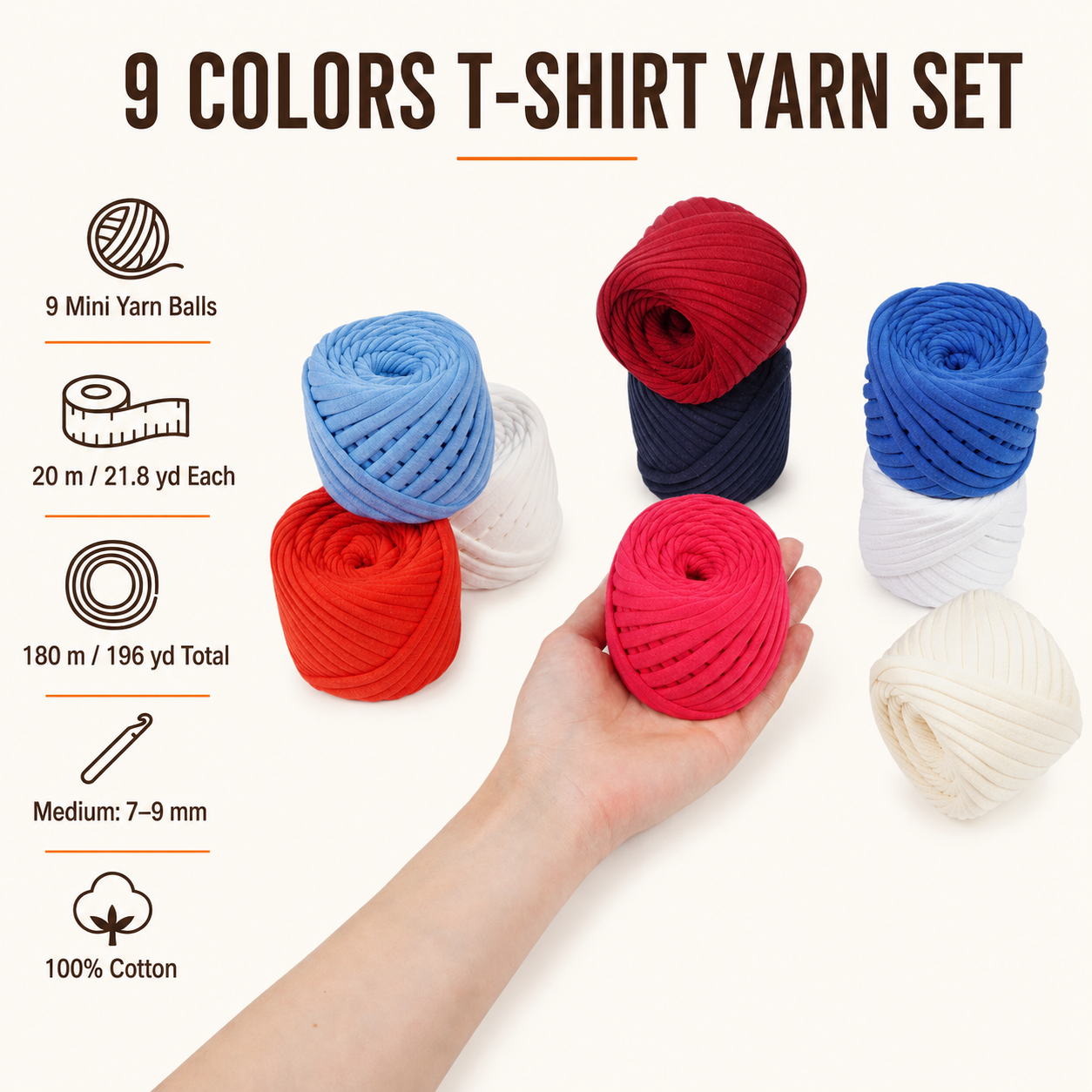 T-shirt yarn, American set