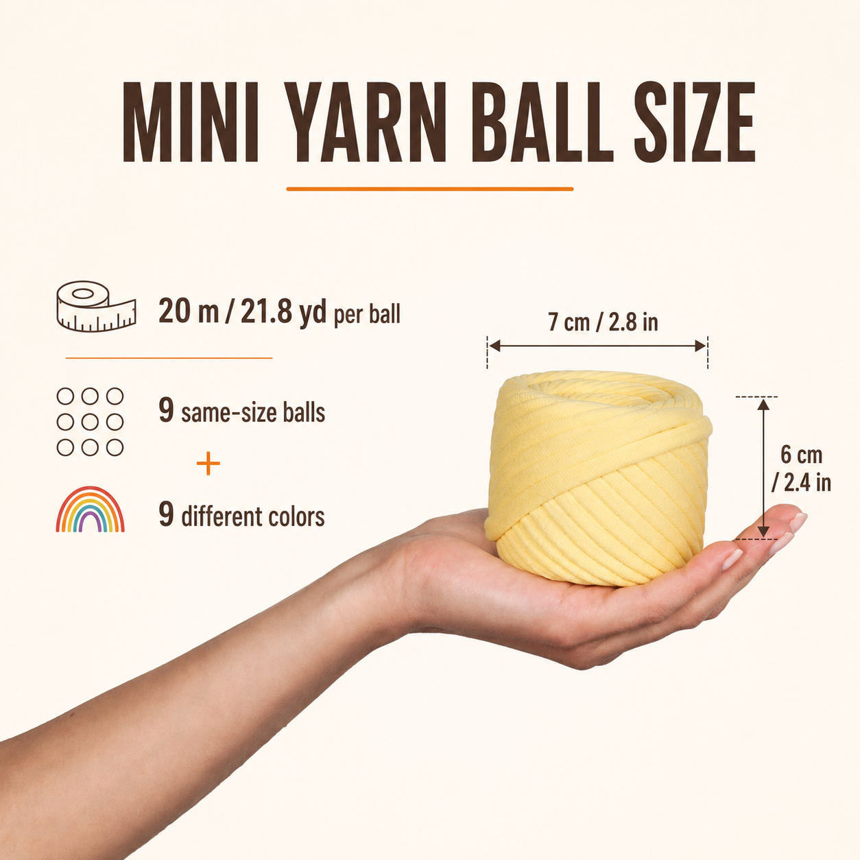 T-shirt yarn, Rainbow set