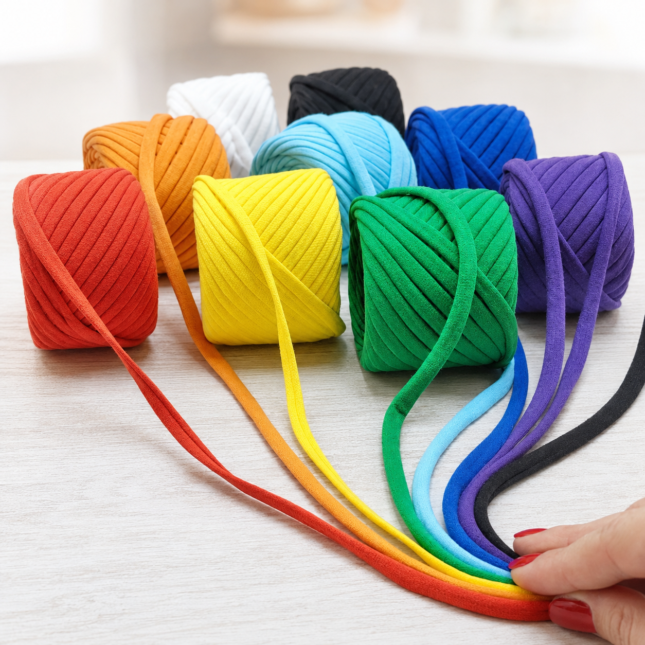 T-shirt yarn, Rainbow set